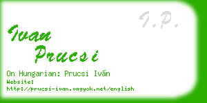 ivan prucsi business card
